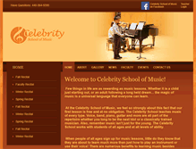 Tablet Screenshot of celebrityschoolofmusic.com
